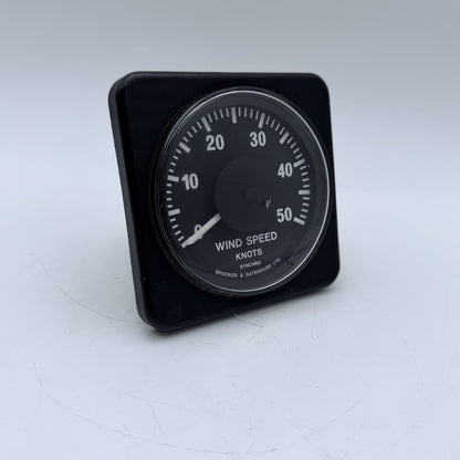 B&G Brookes and Gatehouse SYNCHRO WIND SPEED Gauge Instrument Display Analogue0