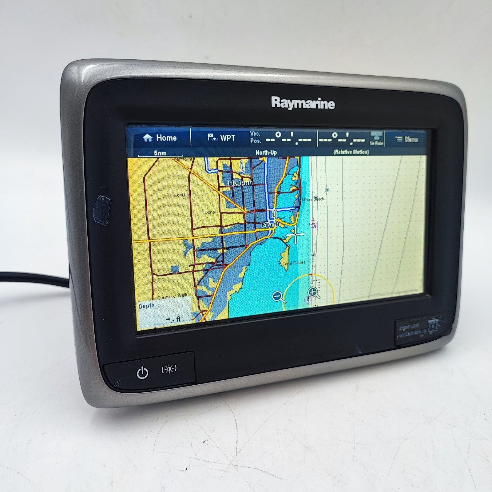 Raymarine A75 7" Touchscreen MFD w/Sun Cover E70166 WIFI SeaTalkNG Navionics1