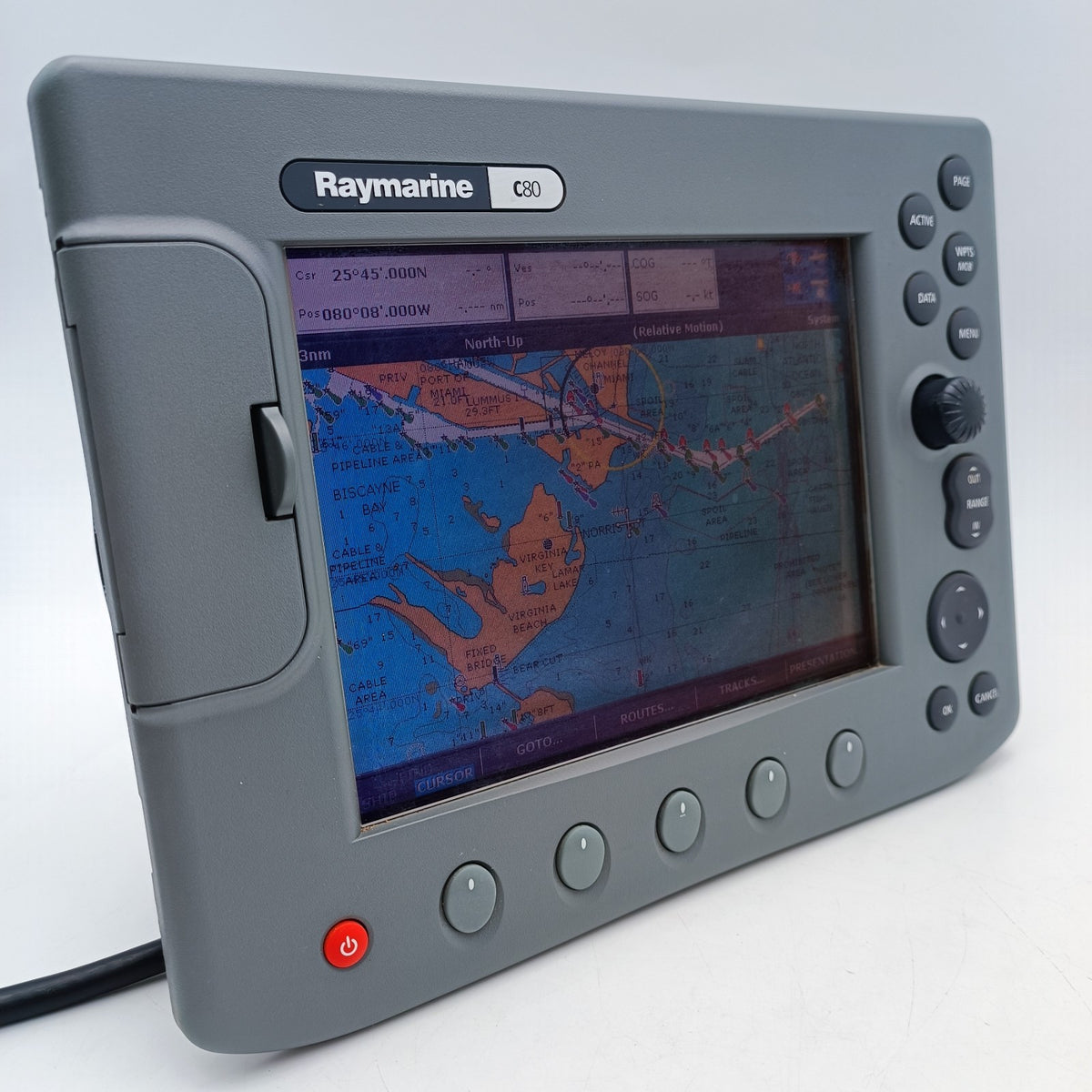 Raymarine C80 Chartplotter GPS Fishfinder Radar 8.4 LCD Display MFD E02020 Sonar0