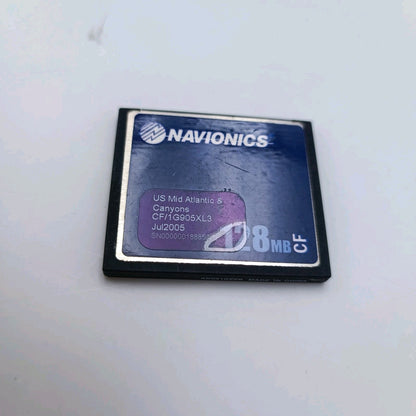 NAVIONICS USA MID ATLANTIC & CANYONS 905XL Charts CF Card 128MB Raymarine 0