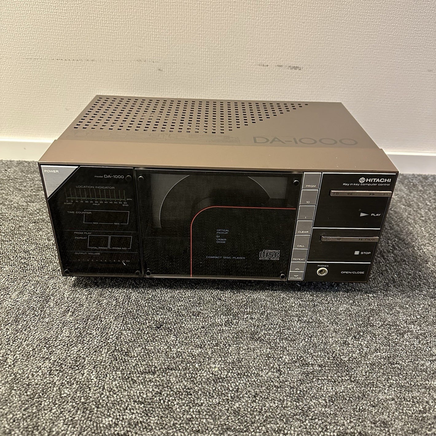 Hitachi DA-1000 CD Player Vintage Audiophile 1983 Japan DA1000 PERFECT 220V EU0