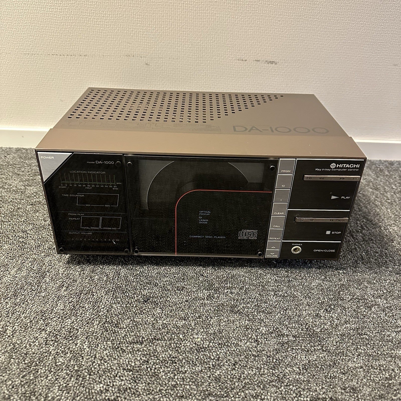 Hitachi DA-1000 CD Player Vintage Audiophile 1983 Japan DA1000 PERFECT 220V EU0