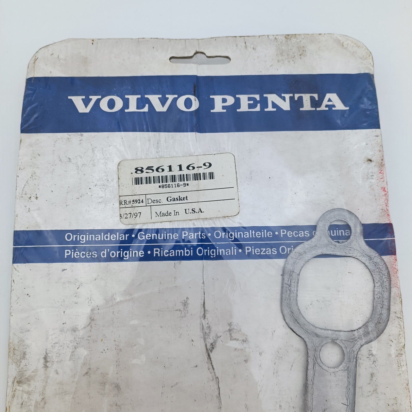 VOLVO PENTA MARINE BOAT GASKET PART NO. 856116-9 Inboard Engine4