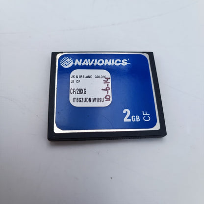 NAVIONICS 28XG CF Card UK Ireland & UK GOLD 2GB Raymarine E120 E80 C80 C1200