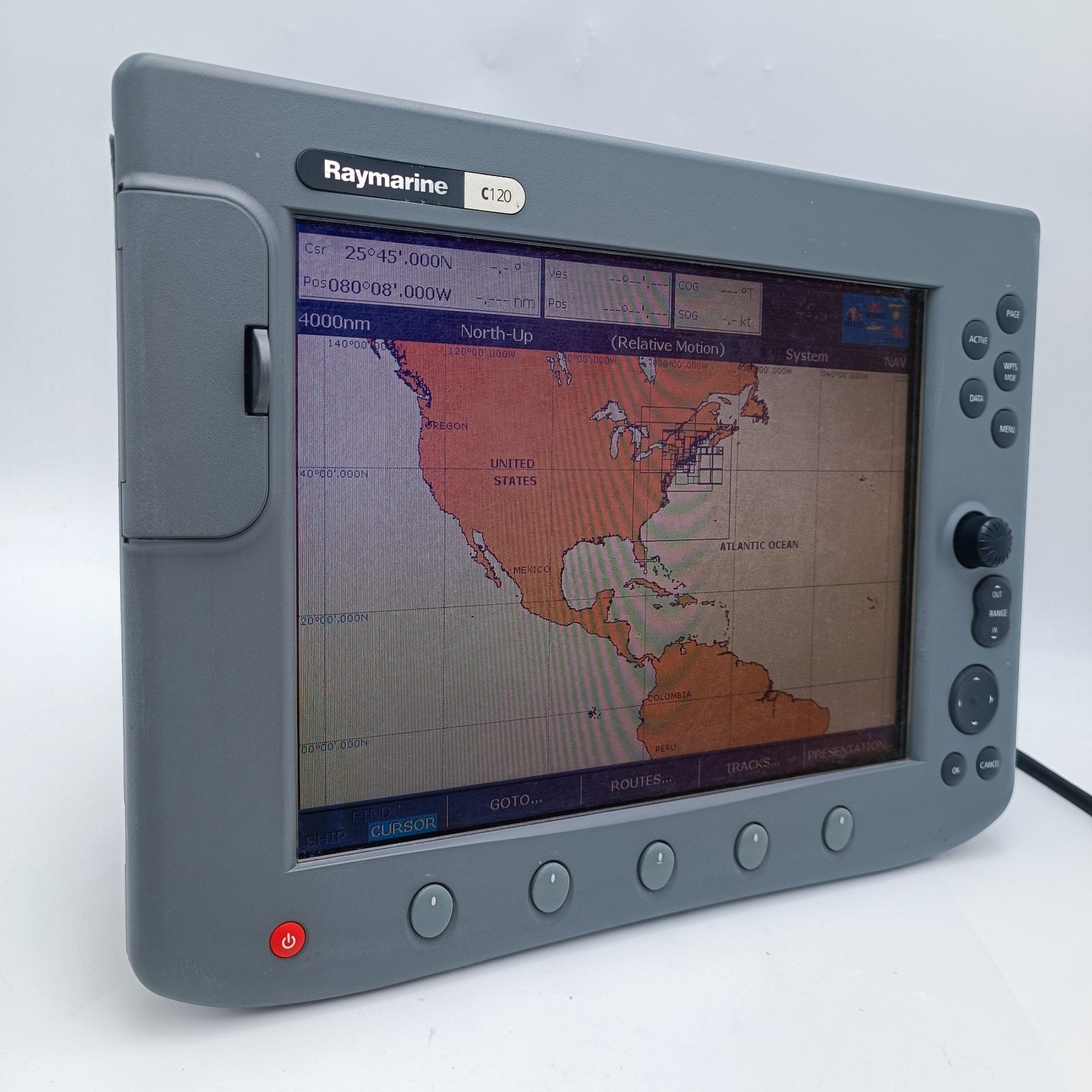 Raymarine C120 MFD GPS Chartplotter Radar MultiFunction Display Navionics0