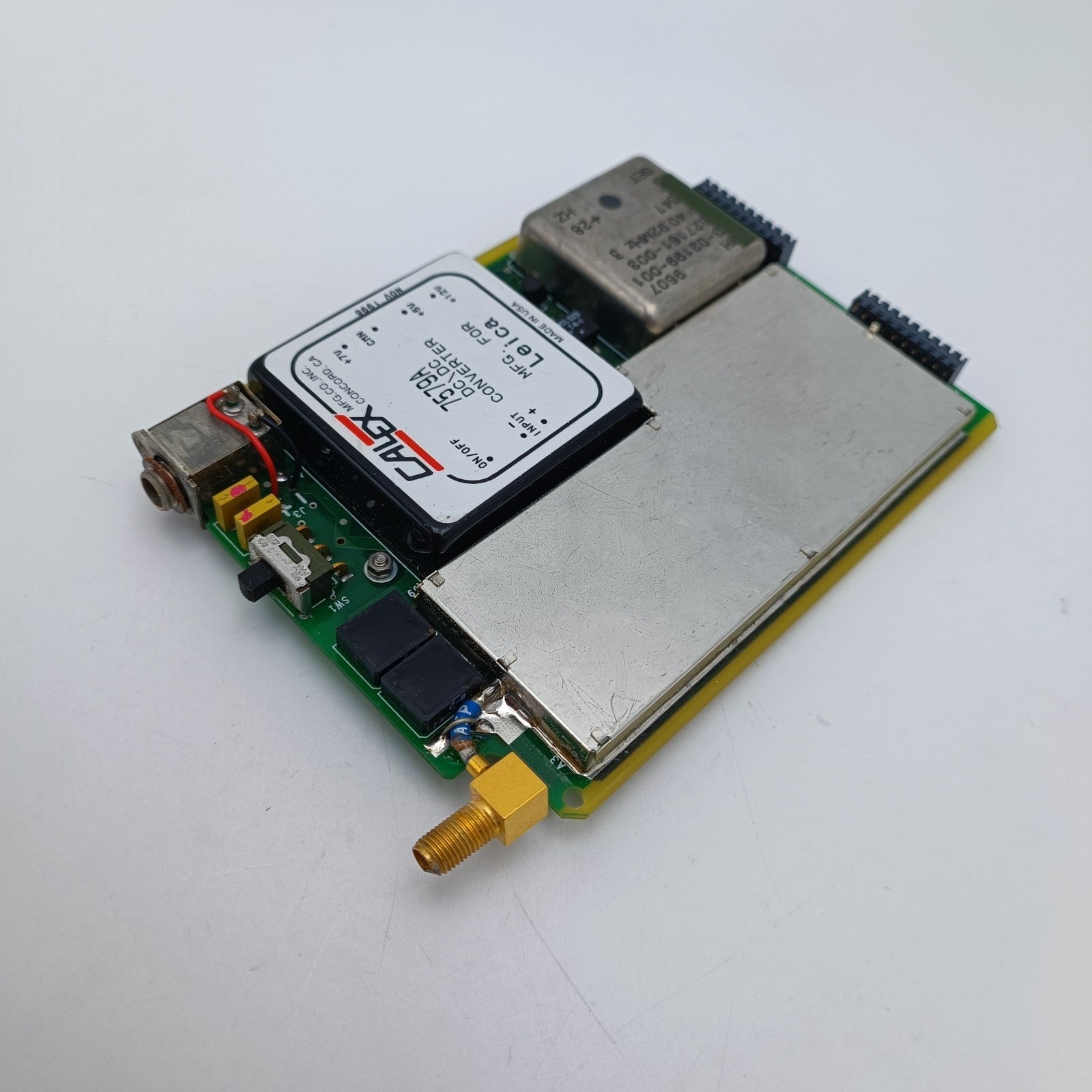 Leica GPS Receiver Internal PCB w/ Calex 7579A DC/DC Converter SMA Antenna 8
