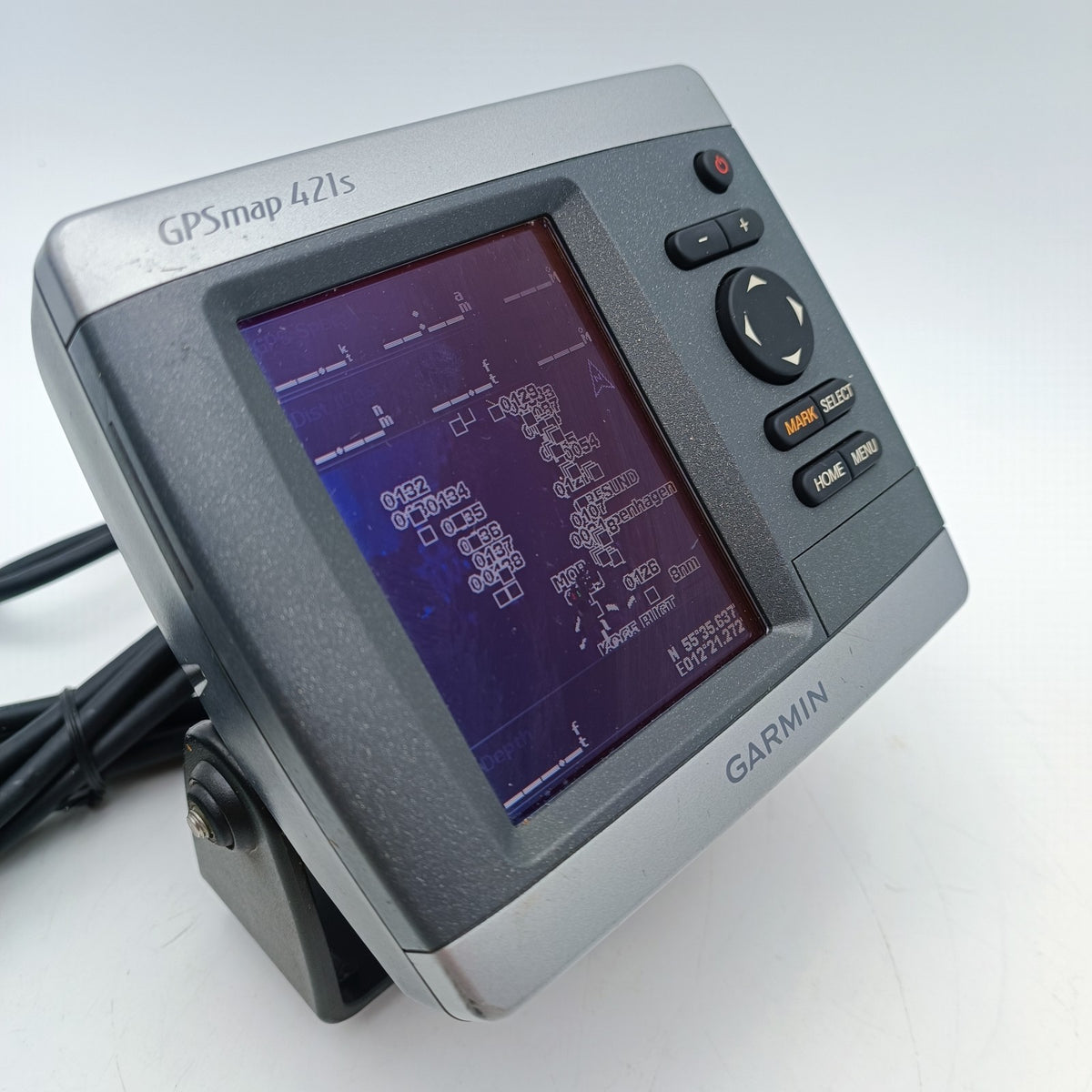 Garmin GPSMAP 421s GPS Chartplotter Fishfinder Sonar w/ Bracket Cable Cover1