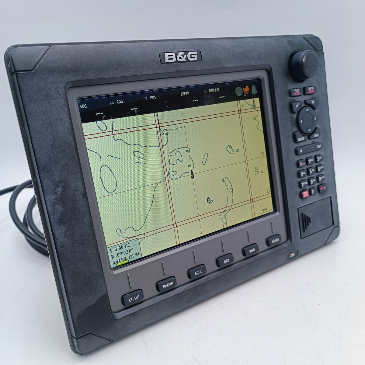 B&G Zeus Z8 8" Marine GPS Chartplotter MFD Display w/ Sun Cover & Power Cable1