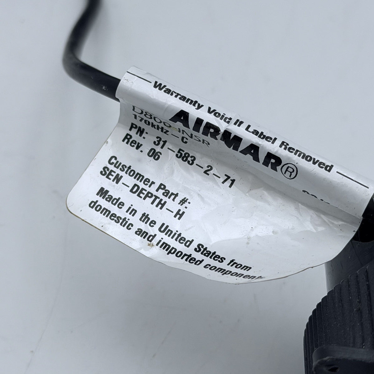 B&G AIRMAR Depth Transducer D800 INSR 31-583-2-71 170kHz B&G Brookes SEN-DEPTH-H2