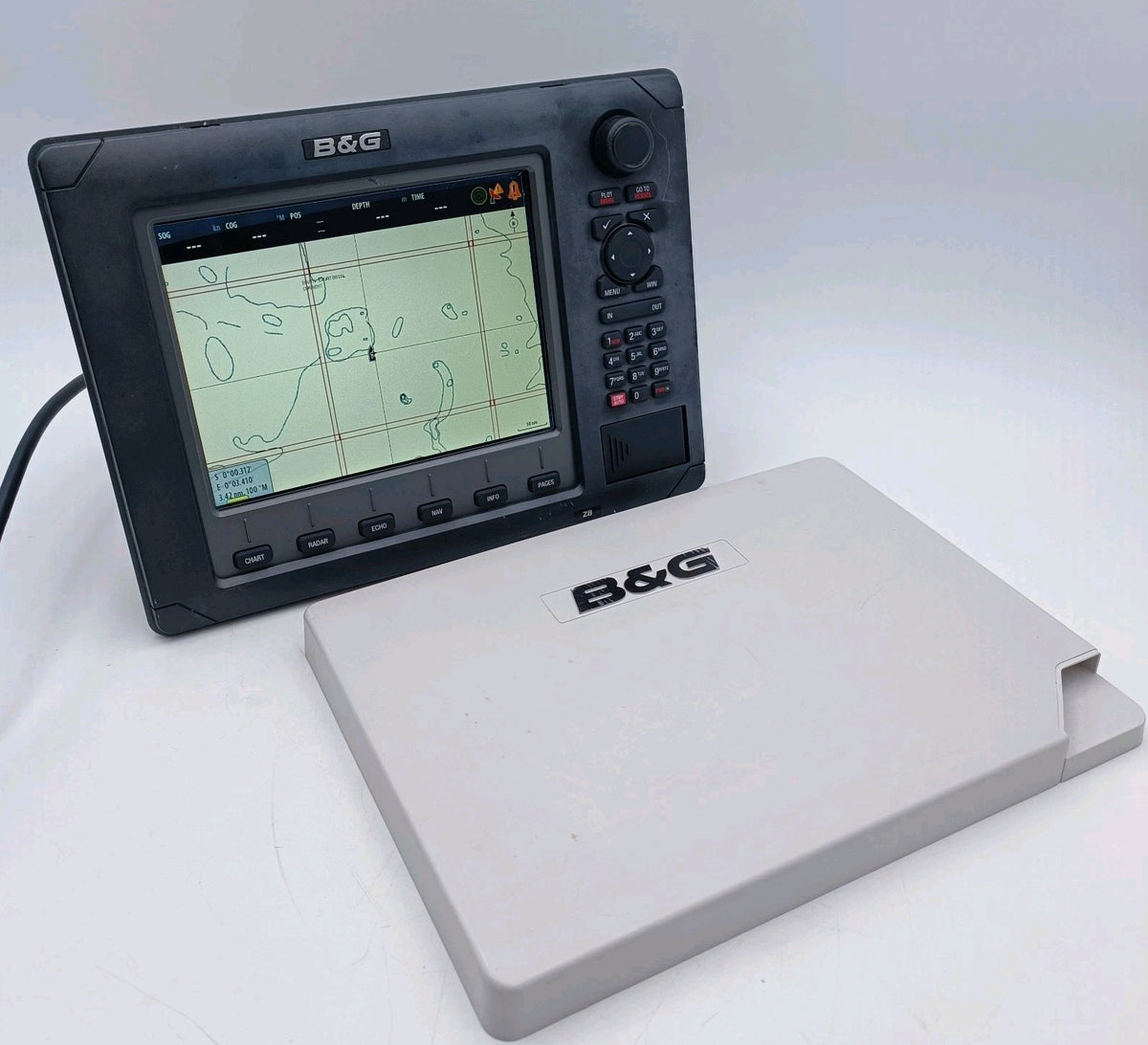 B&G Zeus Z8 8" Marine GPS Chartplotter MFD Display w/ Sun Cover & Power Cable2