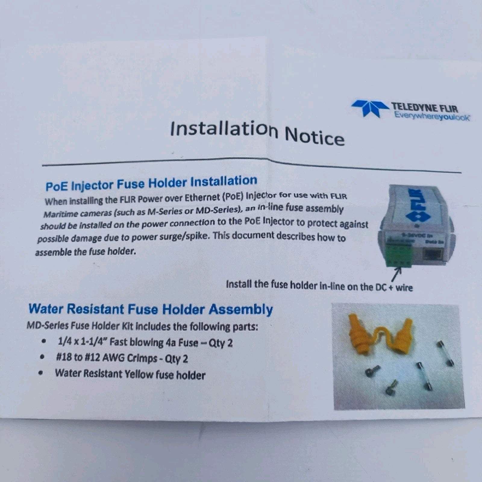 Raymarine FLIR 4113746 Power Over Ethernet Injector Thermo Camera DC Marine Boat17