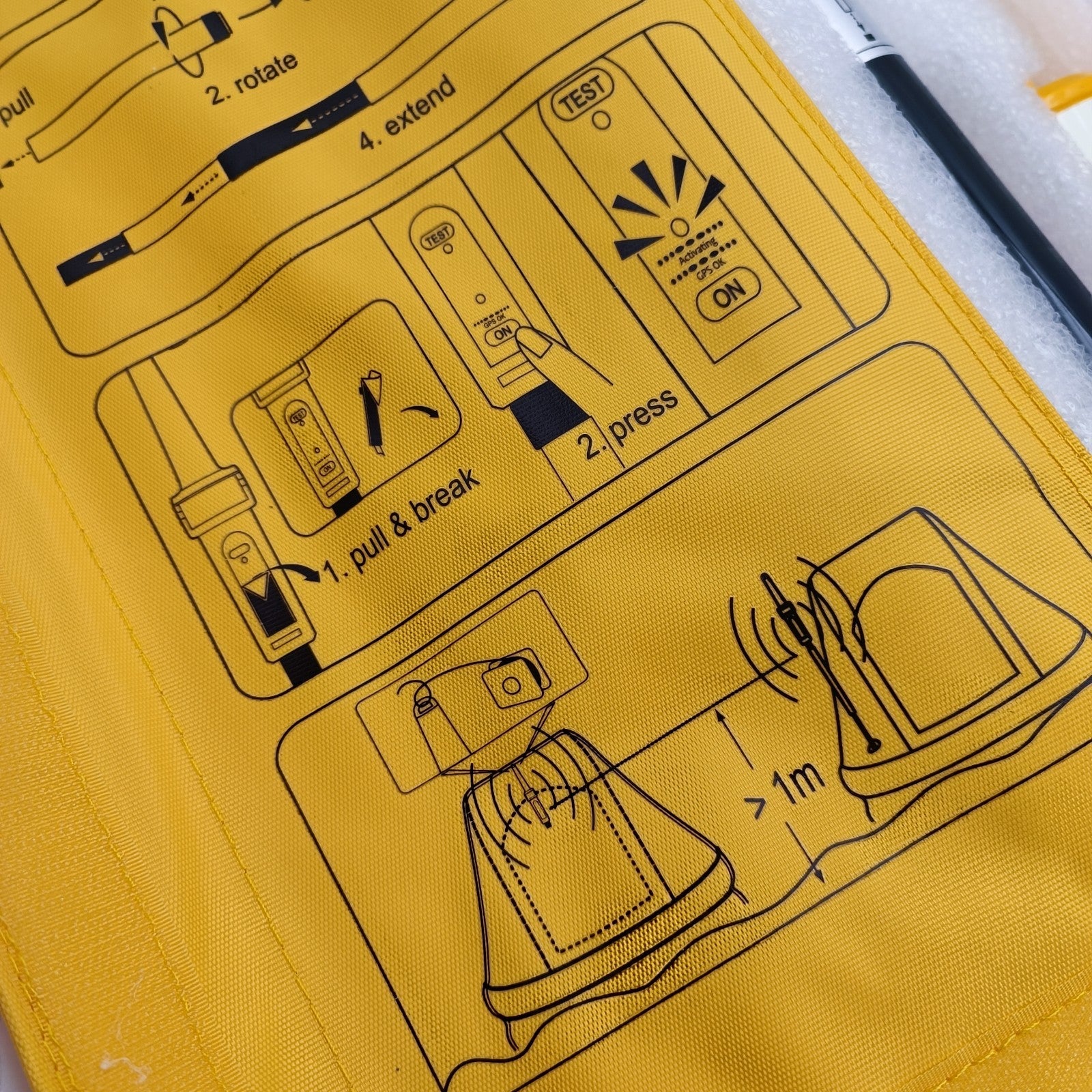 GME SR500 Rescue Bacon AIS SART EPIRB PLB 162.025 Mhz 161.975 Mhz Satellite 14