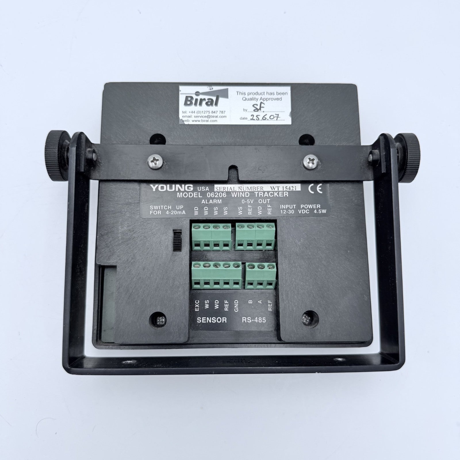 Young USA 06206 Wind Tracker Display Wind Speed Direction Indicator RS-4857