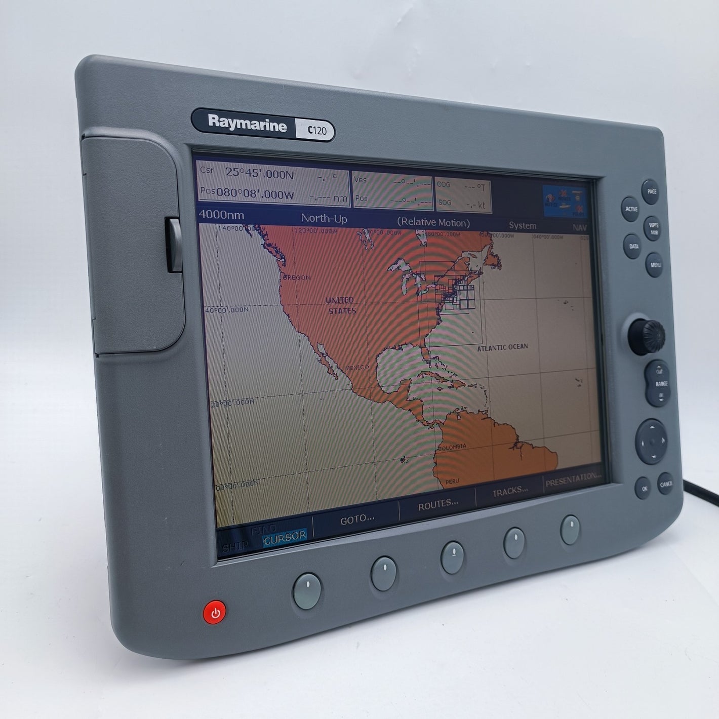 Raymarine C120 GPS Chartplotter E02022 Radar MultiFunction Legacy Display MFD0