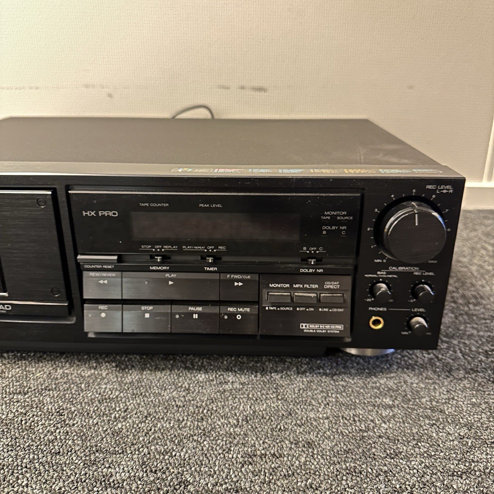 AIWA AD-F800 3 HEAD STEREO CASSETTE DECK PC-OCC 220V EU AD F800E Made In Japan2