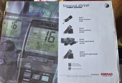 Simrad RS82 RS80B Marine VHF Set Radio System SimNet IS12 dVHF RS87 BRAND NEW0