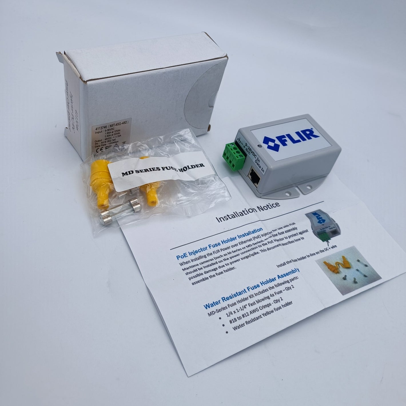 Raymarine FLIR 4113746 Power Over Ethernet Injector Thermo Camera DC Marine Boat0