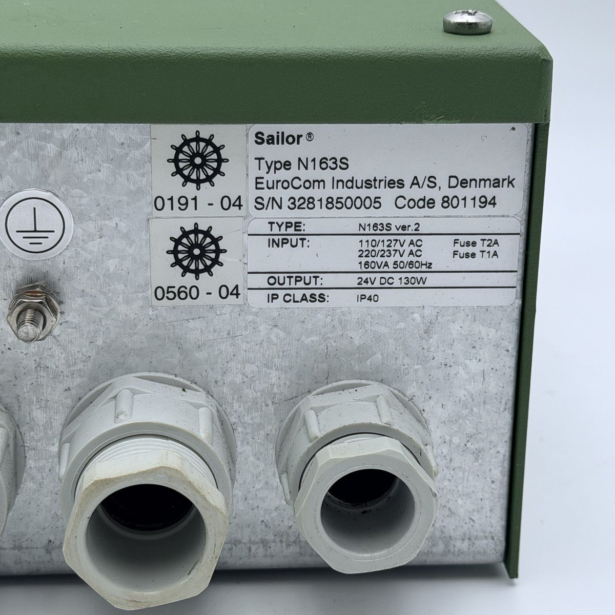 SAILOR N163S Ver.2 AC/DC Power Supply 24V 130W Marine Radio EuroCom Denmark4