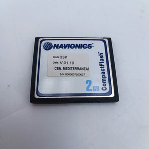 NAVIONICS CF Card CENTRAL MEDITERRENEAN 33P Marine Charts Raymarine Geonav 2GB0