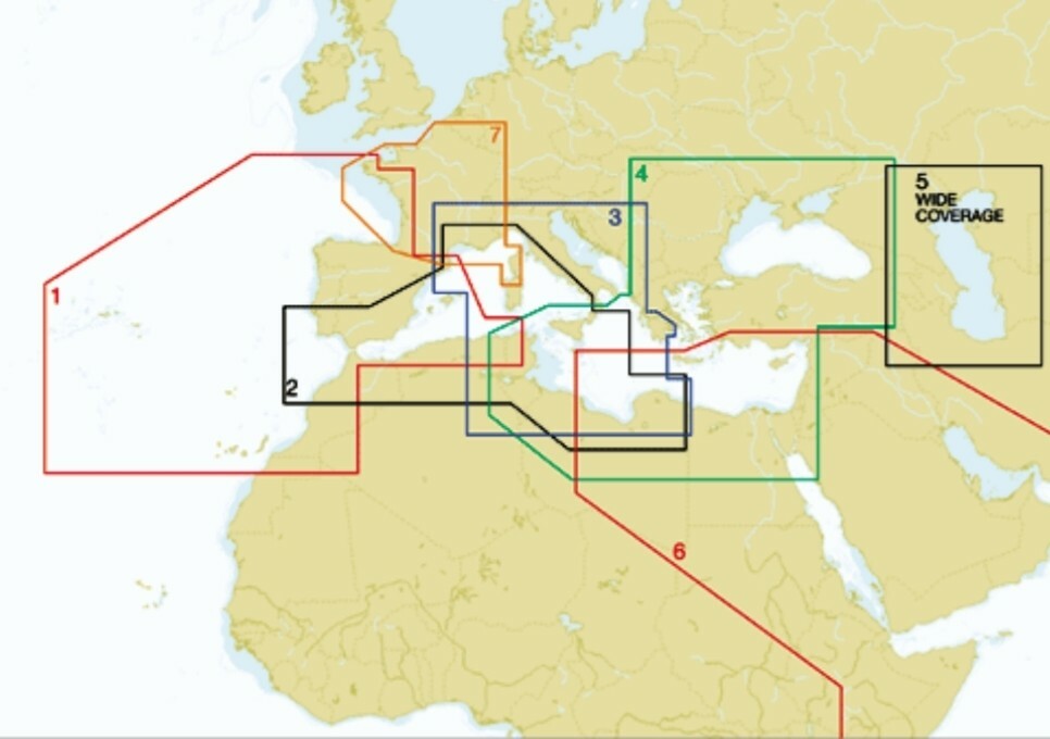 C-MAP MAX - West Mediterranean Sea - M-EM-001 - MMM* Mega Wide Coverage 1
