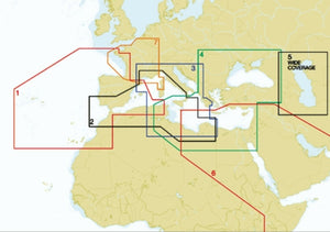 C-MAP MAX - West Mediterranean Sea - M-EM-001 - MMM* Mega Wide Coverage 1