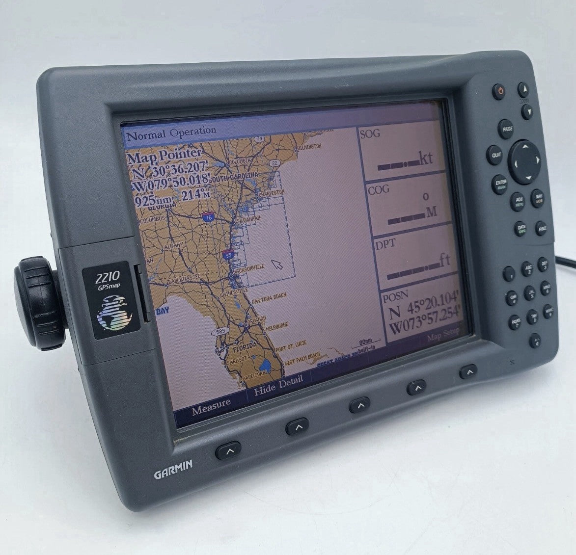 Garmin GPSMAP 2210 Color Marine Chartplotter GPS Navigator NMEA0183 MFD Bluechar0