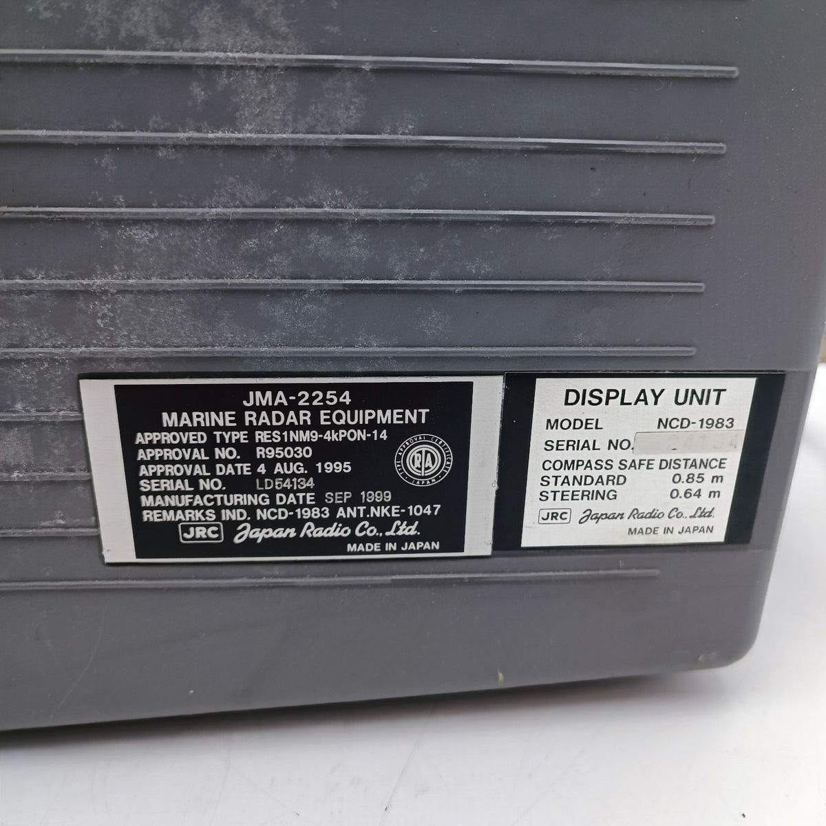 JRC JMA-2254 Marine Radar Display Unit NCD-1983 CRT JMA 2254 Raster Scan4