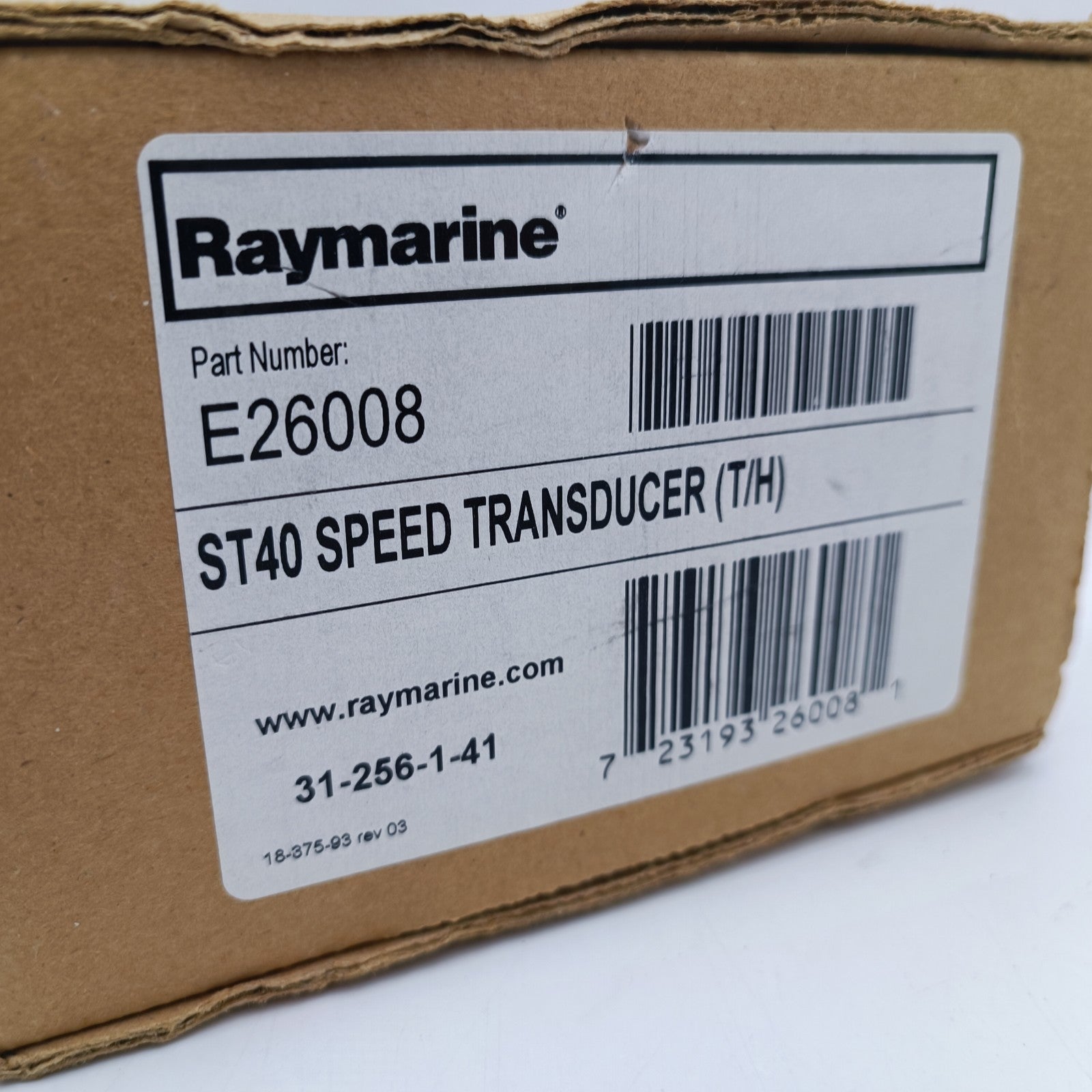 Raymarine ST300 P371 Speed SHORTY Thru-Hull Transducer Speed 31-256-1-421