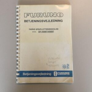 FURUNO GP-1650F/1650DF Owner's Manual (Danish)